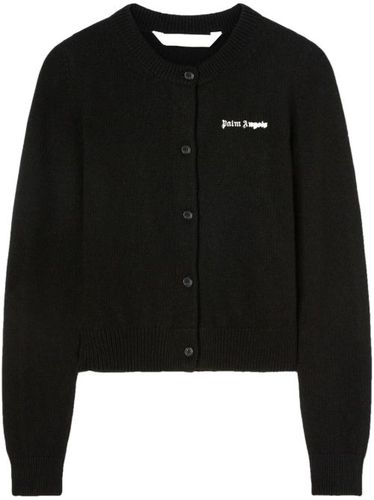 Cardigan à logo imprimé - Palm Angels - Modalova