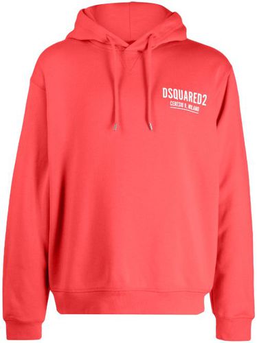 Hoodie en coton à logo imprimé - DSQUARED2 - Modalova