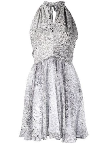 Robe en soie à imprimé abstrait - Federica Tosi - Modalova