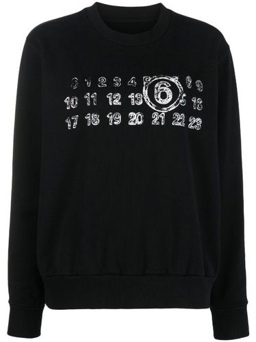 Hoodie en coton à motif Compass - MM6 Maison Margiela - Modalova