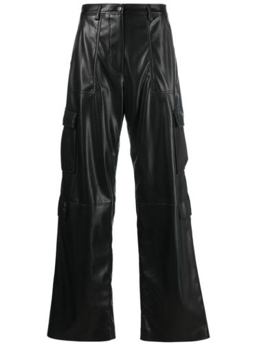 Pantalon en cuir artificiel à poches cargo - MSGM - Modalova