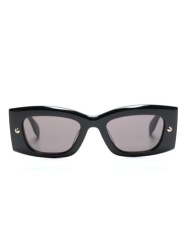 Lunettes de soleil Spike Studs à monture rectangulaire - Alexander McQueen Eyewear - Modalova