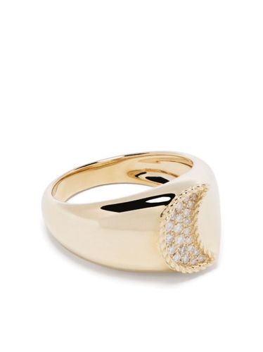 Chevalière en 9ct pavée de diamants - Yvonne Léon - Modalova