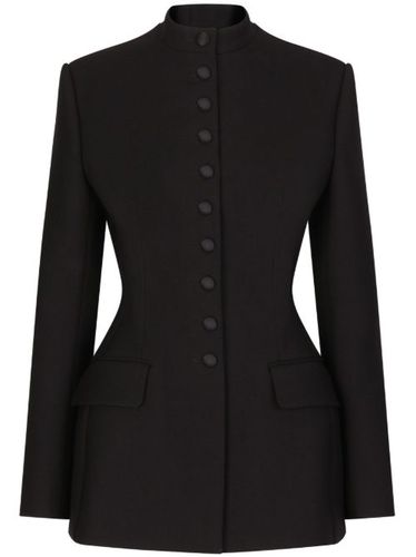 Blazer boutonné à col officier - Dolce & Gabbana - Modalova