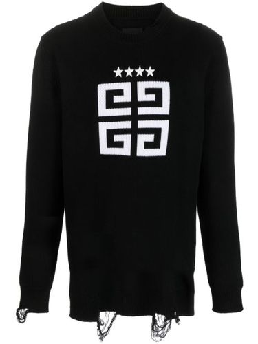 Sweat en coton à effet usé - Givenchy - Modalova