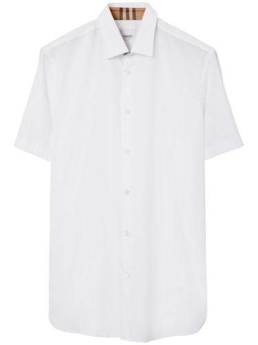 Chemise en coton à logo brodé - Burberry - Modalova