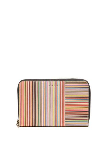 Portefeuille Signature Stripe en cuir - Paul Smith - Modalova