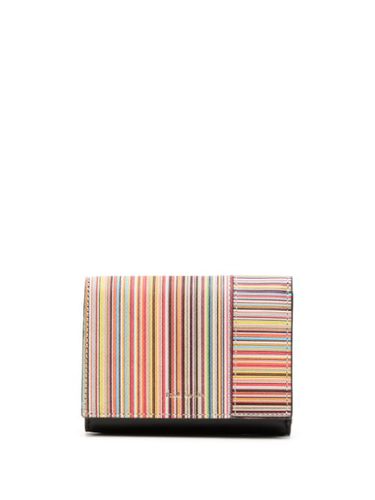 Portefeuille Signature Stripe en cuir - Paul Smith - Modalova