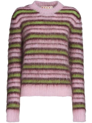 Pull en mohair à rayures - Marni - Modalova