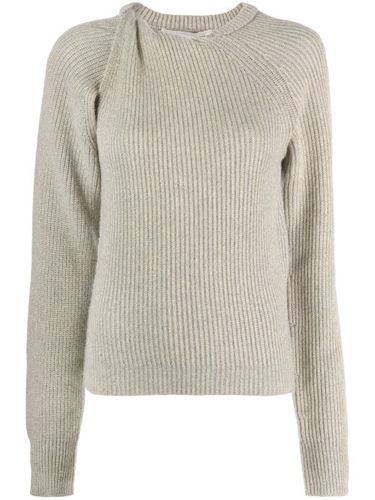 Pull en maille nervurée à détail torsadé - Stella McCartney - Modalova