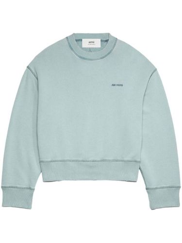 Sweat en coton à logo brodé - AMI Paris - Modalova
