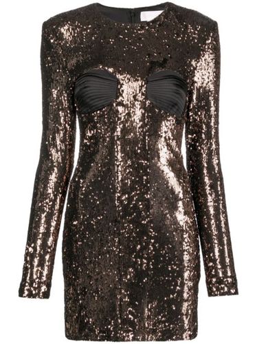 Robe ornée de sequins à manches longues - Genny - Modalova