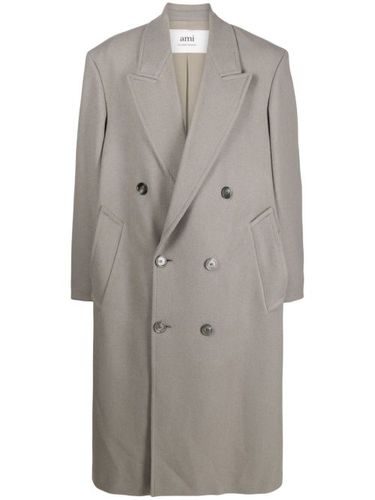 Manteau mi-long à boutonnière croisée - AMI Paris - Modalova