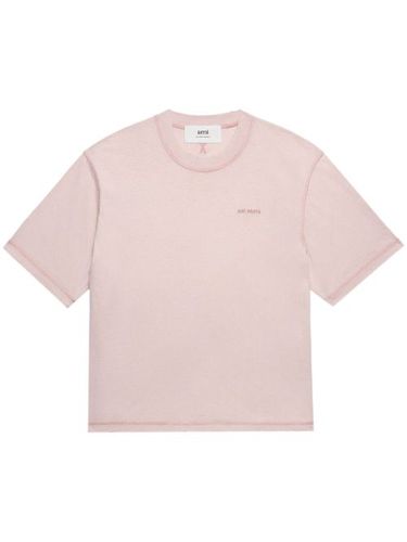 T-shirt à logo brodé - AMI Paris - Modalova