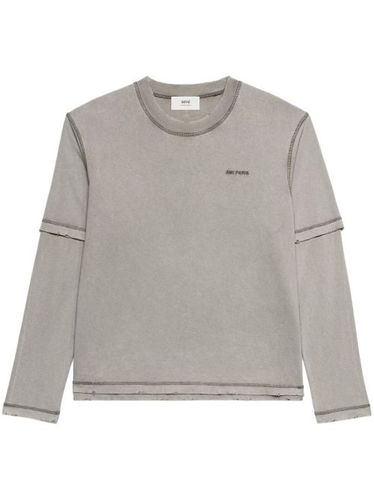 Sweat à logo brodé - AMI Paris - Modalova