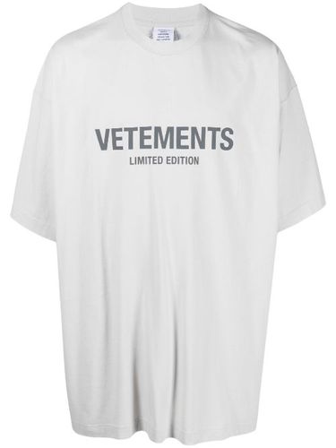 T-shirt en coton à logo imprimé - VETEMENTS - Modalova