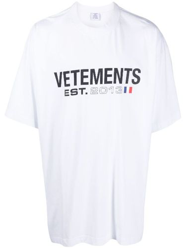 T-shirt en coton à logo imprimé - VETEMENTS - Modalova