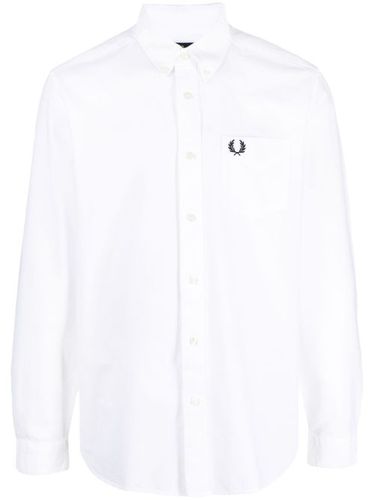 Chemise en coton à logo brodé - Fred Perry - Modalova