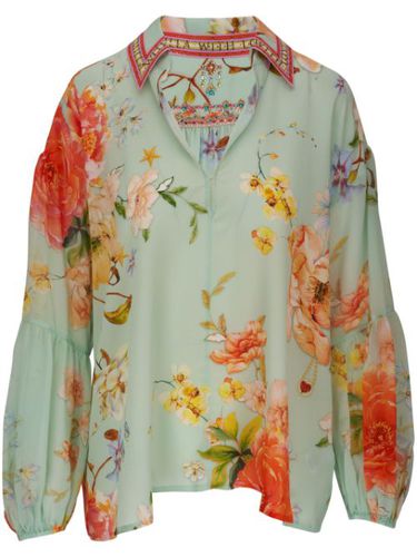 Blouse en soie à fleurs - Camilla - Modalova