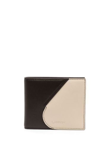 Portefeuille pliant à design bicolore - Lanvin - Modalova