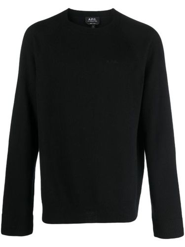 Pull en laine vierge à logo brodé - A.P.C. - Modalova
