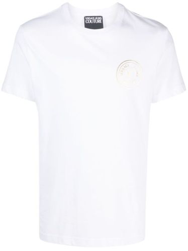 T-shirt en coton à logo imprimé - Versace Jeans Couture - Modalova