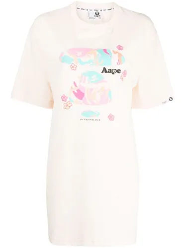 T-shirt en jersey à logo imprimé - AAPE BY *A BATHING APE® - Modalova