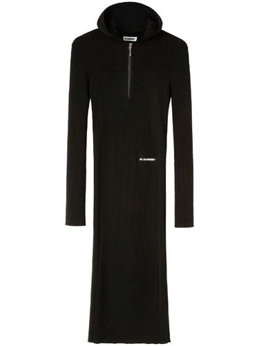 Robe nervurée mi-longue à capuche - Jil Sander - Modalova