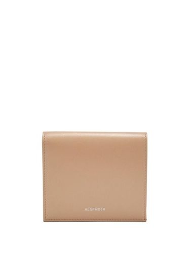 Portefeuille pliant en cuir - Jil Sander - Modalova