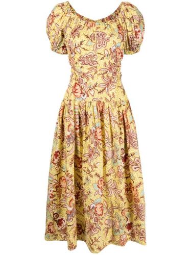 Robe mi-longue Golda à fleurs - Ulla Johnson - Modalova