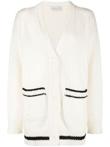 Moncler cardigan à logo - Blanc - Moncler - Modalova