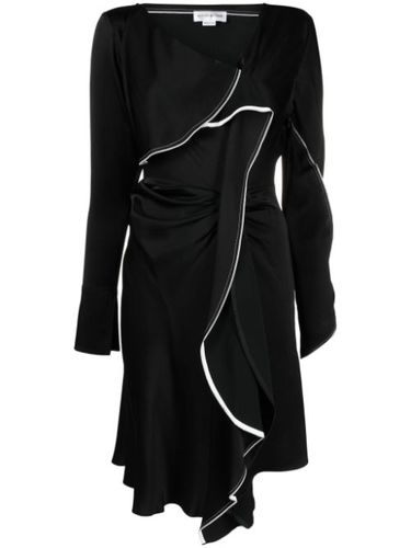 Robe mi-longue drapée à design asymétrique - Victoria Beckham - Modalova