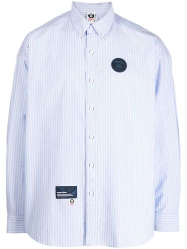 Chemise rayée à patch logo - AAPE BY *A BATHING APE® - Modalova