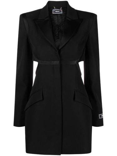 Blazer boutonné à découpes - Versace - Modalova