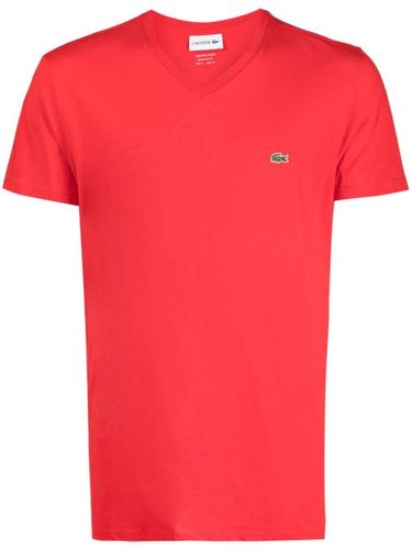 T-shirt en coton à logo brodé - Lacoste - Modalova