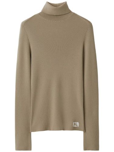 Pull nervuré en laine à logo EKD - Burberry - Modalova