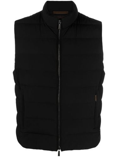 Gilet matelassé à logo imprimé - Moorer - Modalova