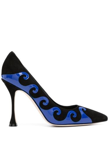 Escarpins Kasai 105 mm à appliqués - Manolo Blahnik - Modalova