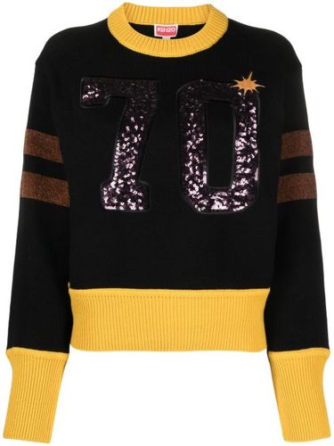Kenzo pull à logo brodé - Noir - Kenzo - Modalova