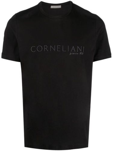 T-shirt en coton à logo brodé - Corneliani - Modalova