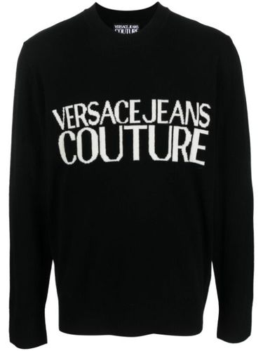 Pull à logo en intarsia - Versace Jeans Couture - Modalova