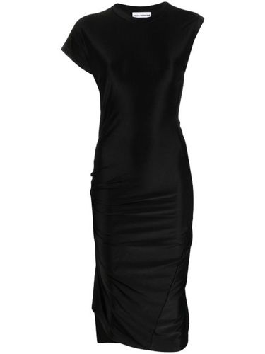 Robe mi-longue drapée à design asymétrique - Rabanne - Modalova