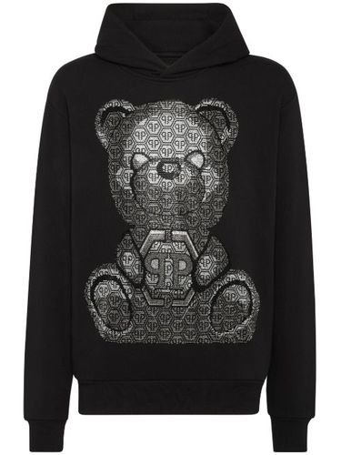 Hoodie en coton à imprimé ourson - Philipp Plein - Modalova