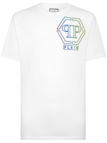 T-shirt en coton à logo strassé - Philipp Plein - Modalova