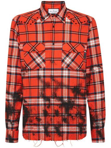 T-shirt à motif tartan - Philipp Plein - Modalova