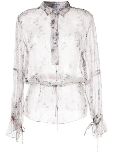 Chemise en soie à fleurs - CHANEL Pre-Owned - Modalova