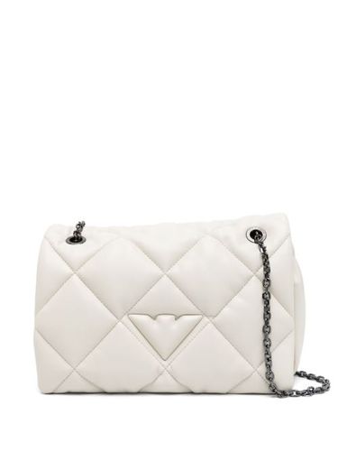 Sac porté épaule matelassé à logo embossé - Emporio Armani - Modalova