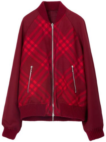 Veste bomber réversible à carreaux - Burberry - Modalova