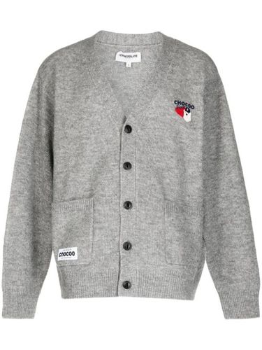 Cardigan à logo brodé - CHOCOOLATE - Modalova