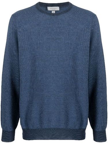 Canali pull fin en laine - Bleu - Canali - Modalova